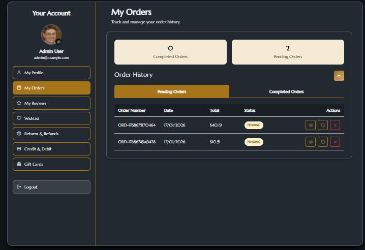 E-commerce storefront