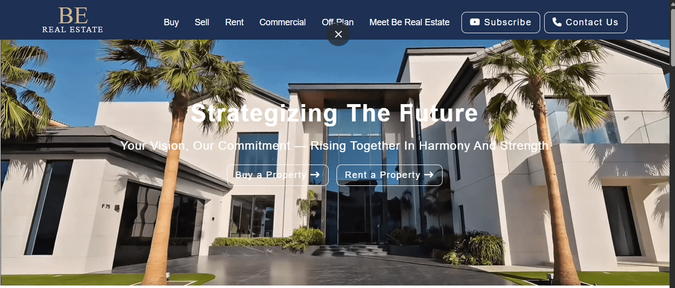 To Be Real Estate Website